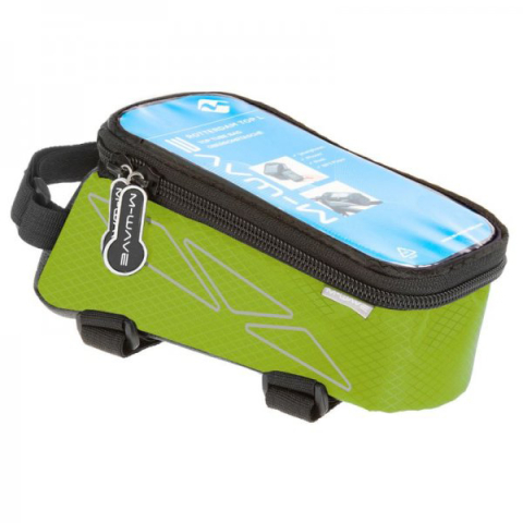 Genți-Borsete - Geanta pentru bicicleta,suport de telefon impermeabil,prindre pe cadru, verde