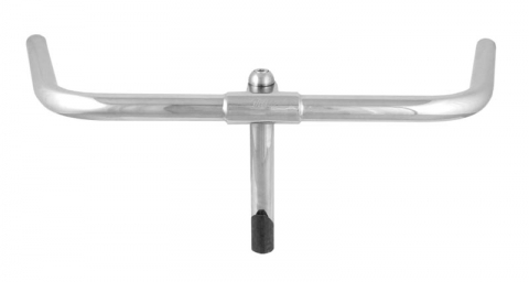 Suspensie-Cadru - Ghidon Touring, otel, latime 520 mm, Ø22.2, culoare argintiu