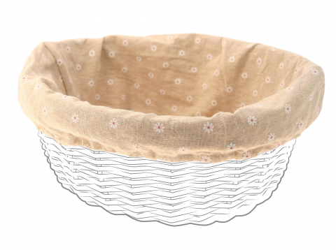 Transport-Depozitare - Husa Panza Oval 40x35x19cm Crem/Flori