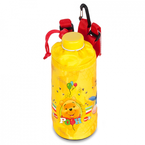 Husa suport sticla apa biciclete copii, montaj ghidon, model Winnie the Pooh [3]