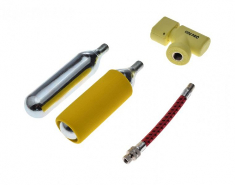 Anvelope-Camere - Kit Co2 racord universal, 2 rezerva de 16gr
