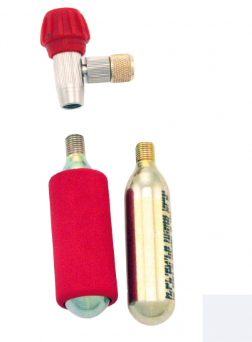 Anvelope-Camere - Kit Co2 racord universal, 2 rezerve de 16gr