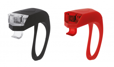 Iluminat-Semnalizare - Kit Far+Stop Girino 3 Functii 2 Led-uri Negru/Rosu