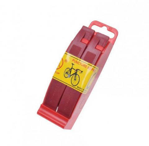 Anvelope-Camere - Kit reparatie pana: petic/lipici/leviere, culoare rosu