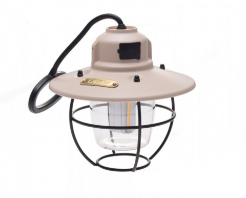 Articole camping - Lampa camping Retro, incarcare USB, agatatoare, 3 moduri de lumina