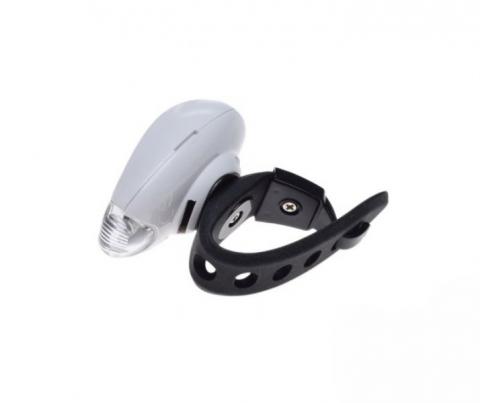 Lampa fata biciclete, 1 LED, prindere casca ciclisti [2]