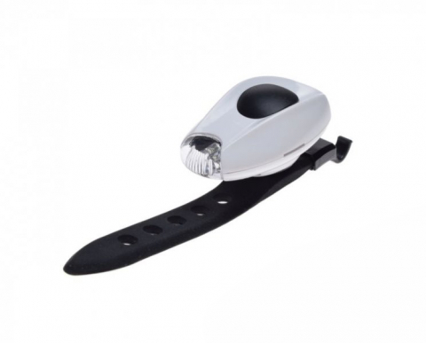 Iluminat-Semnalizare - Lampa fata biciclete, 1 LED, prindere casca ciclisti