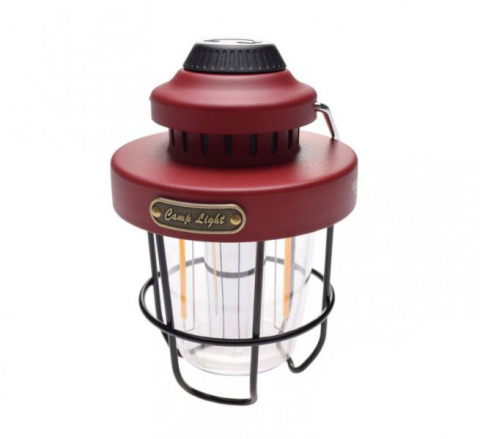Articole camping - Lampa felinar in stil retro, 3 functii, becuri led, 1800mAh