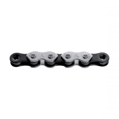 Transmisie & Accesorii - Lant 1/2"X1/8 K1 BMX, 110 zale, 1 viteza, culoare argintiu/negru