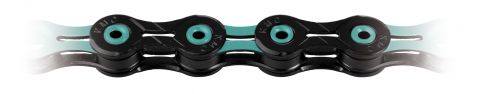 Transmisie & Accesorii - Lant KMC X11SL DLC 116L Bolt-5.5mm 11V Negru/Albastru Deschis