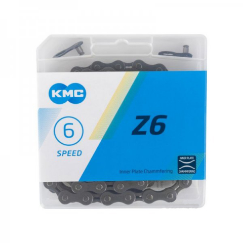 Transmisie & Accesorii - Lant transimisie biciclete Kmc Z6 1/2" X 3/32" 114L, 6 viteze