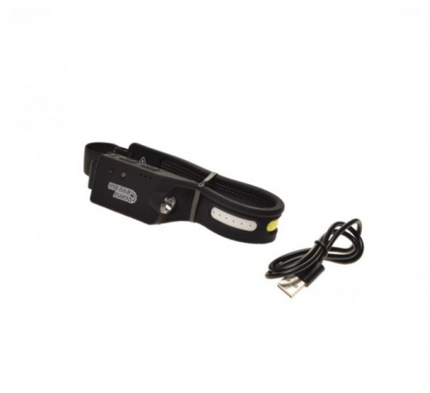 Articole camping - Lanterna frunte, 200 lumeni, incarcare USB