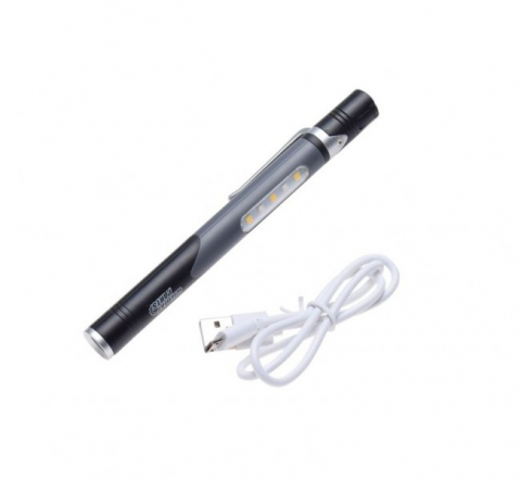 Lanterna led 164x14mm, 4 functii, incarcare USB [1]