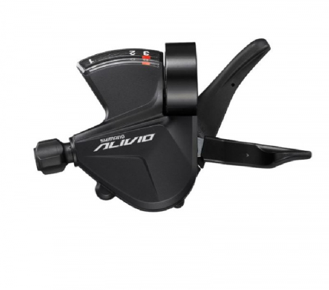 Comenzi Schimbător - Maneta de schimbator Shimano Alivio SL-M3100-L, stanga, 3 viteze, rapidfire plus, 1800mm, cu O.G.D.