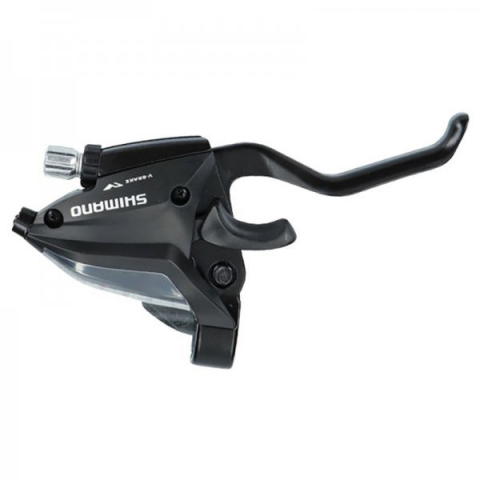 Comenzi Schimbător + Manetă Frână - Maneta frana si schimbator spate 7 viteze, montaj dreapta, Shimano STEF500-7R