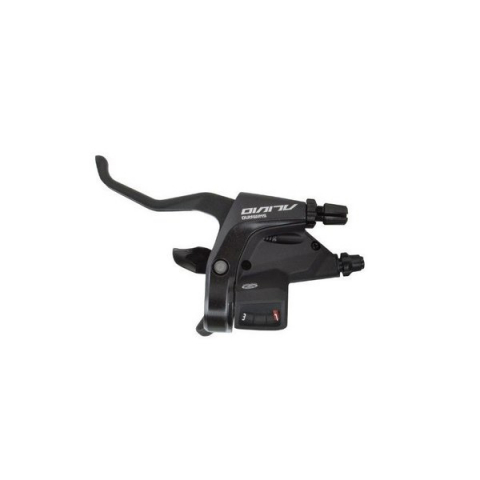 Comenzi Schimbător + Manetă Frână - Maneta Schimbator/Frana Shimano Alivio St-M430-L, Black Stanga:3-Vit.,Cablu 1800Mm Stainless, Cu Ogd, Camasa Sp40 Neagra 600Mm, Fara Cablu De Frana, Ambalat Ind.