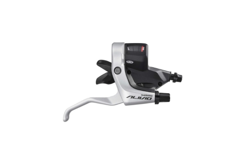 Comenzi Schimbător + Manetă Frână - Maneta Schimbator/Frana Shimano Alivio St-M430-S, Silver Stanga:3-Vit., Cablu 1800Mm Stainless, Cu Ogd, Camasa Sp40 Neagra 600Mm, Fara Cablu De Frana, Ambalat Ind.