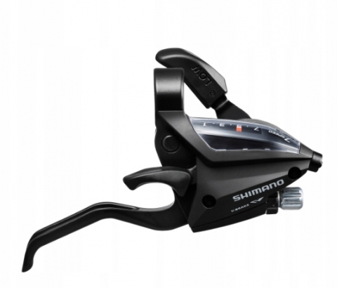Comenzi Schimbător + Manetă Frână - Maneta schimbator si frana Shimano ST-EF5002RV7AL, dreapta 7 vit., culoare negru