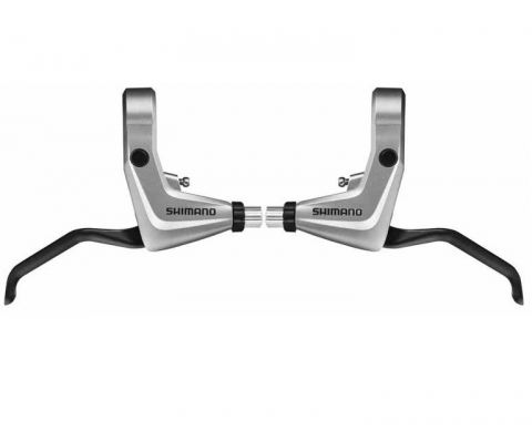 Manete Frână - Manete De Frana Shimano Alivio Bl-T4000, Stanga & Dreapta, Cablu De Frana T-Type 1400/1600Mm, Camasa 800/900Mm Neagra, Argintiu, Ambalat Ind.