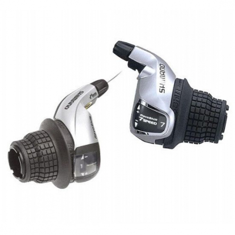 Comenzi Schimbător - Manete De Schimbator Shimano Tourney Sl-Rs45, 7X3 Vit., Revo, Cabluri 2050Mm/1800Mm, Camasa Neagra 600/600/300Mm, Ambalat Ind.
