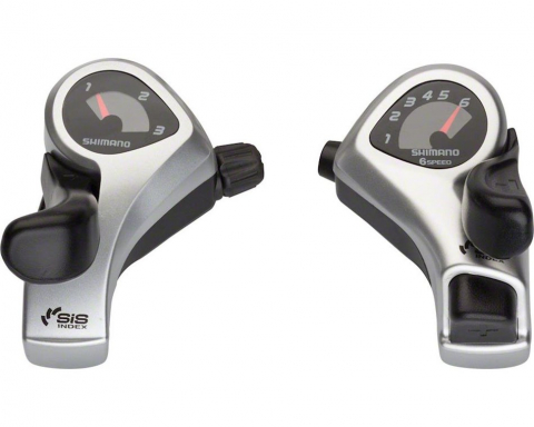 Comenzi Schimbător - Manete De Schimbator Shimano Tourney Sl-Tx50, 6X3 (Sis) Vit., Cabluri 2050Mm/1800Mm, Camasa Neagra 600Mm/600Mm/300Mm, Ambalat Ind.