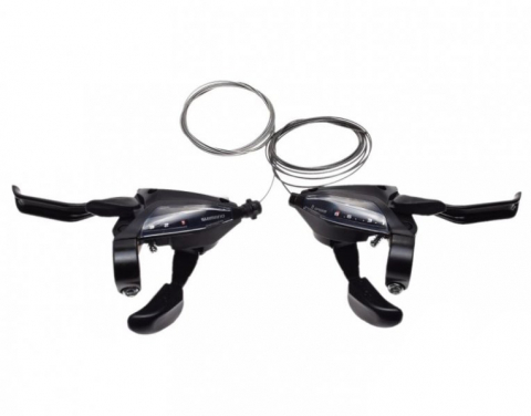 Comenzi Schimbător + Manetă Frână - Manete Schimbator/Frana Shimano, 3x8 viteze