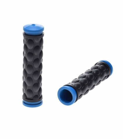 Accesorii-Design-Ornament - Mansoane bicicleta cauciuc, 120mm, culoare negru/albastru