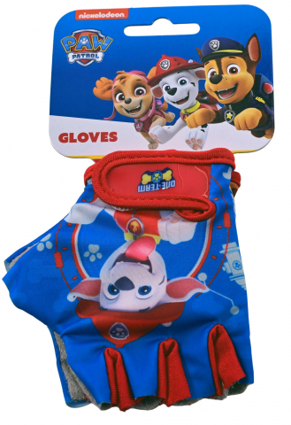 Manusi ciclisti copii PawPatrol, culoare albastru/rosu [2]