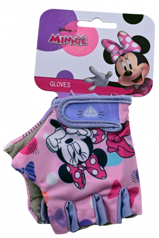 Manusi ciclisti copii Minnie Mouse, culoare roz/violet [2]