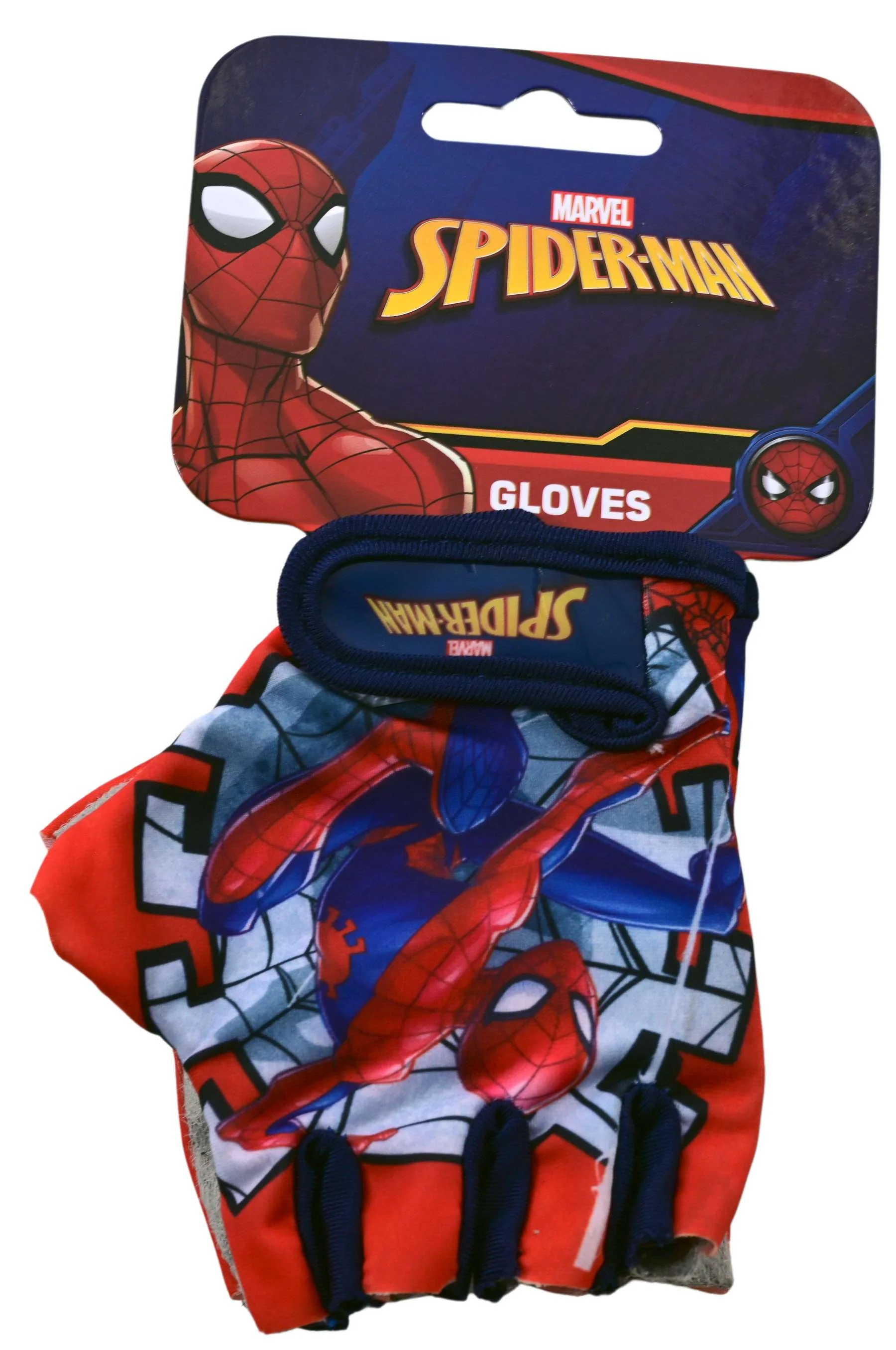 Manusi ciclisti copii SpiderMan, culoare rosu/albastru [2]