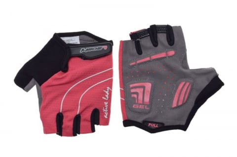 Echipamente - Manusi lady biciclete, culoare roz/gri, marime XL