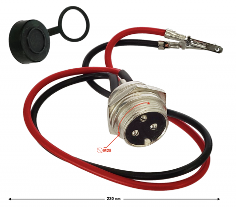 Mufa incarcare scuter electric, 2 fire, 3 pini [1]