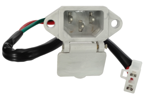 Piese vehicule electrice - Mufa incarcare scuter electric, dreptunghiulara cu capac