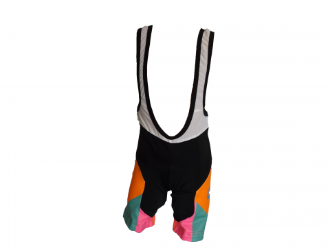 Echipamente - Pantaloni Ciclism Copii Verde/Roz Marime 8 Ani