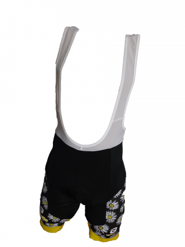 Pantaloni - Pantaloni Ciclism Galben/Negru Marimea M