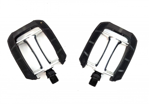Pedale biciclete 610 alu-plastic 100x80 TPR, filet 9/16" (14mm) [2]