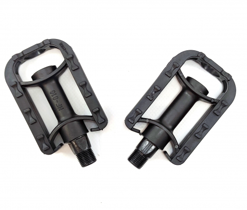 Transmisie & Accesorii - Pedale biciclete copii Jet 816 plastic 90x60, culoare negru, filet 9/16 "(14mm)