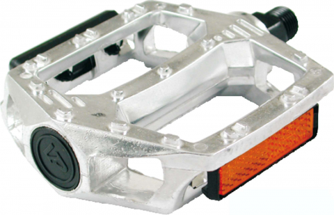 Transmisie & Accesorii - Pedale BMX Xerama 1/2, aluminiu, culoare arginiu