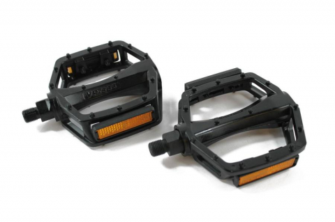Transmisie & Accesorii - Pedale BMX Xerama 1/2, aluminiu, culoare negru