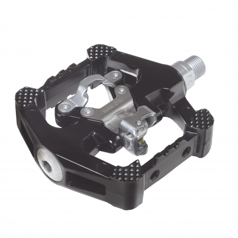 Transmisie & Accesorii - Pedale Freeride Dual Wellgo, SPD, magneziu, culoare negru