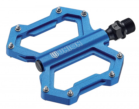 Transmisie & Accesorii - Pedale Union FreeRide CNC, aluminiu, culoare albastru