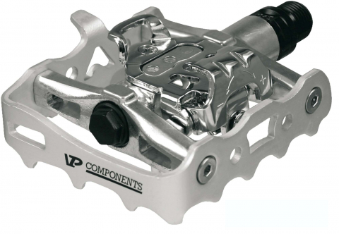 Transmisie & Accesorii - Pedale VP-X82 VPComponents, SPD, aluminiu, culoare argintiu
