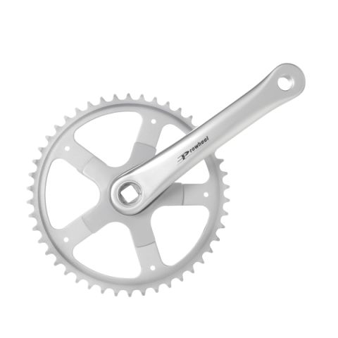 Transmisie & Accesorii - Pedalier Prowheel, 46T 3/32, brat 170mm, aluminiu, ax patrat, OEM