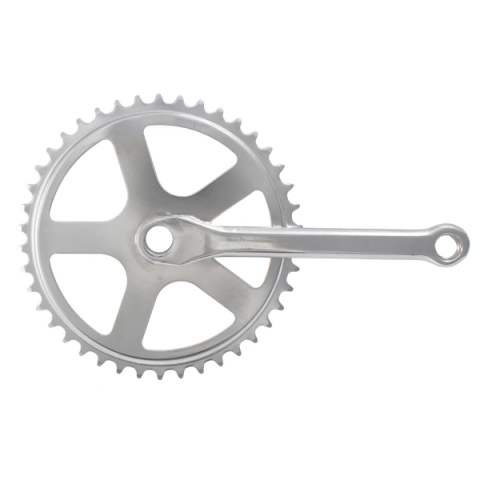 Transmisie & Accesorii - Pedalier RMS, 42T 1/2-1/8, brat 170mm, aluminiu, ax patrat