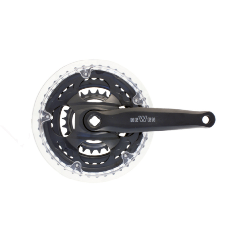Transmisie & Accesorii - Pedalier RMS, MTB, ax patrat, 42/34/24T, otel, 170mm