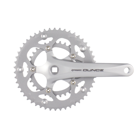 Transmisie & Accesorii - Pedalier SunRace, cursiera, ax patrat, 34/50T, aluminiu, 170mm