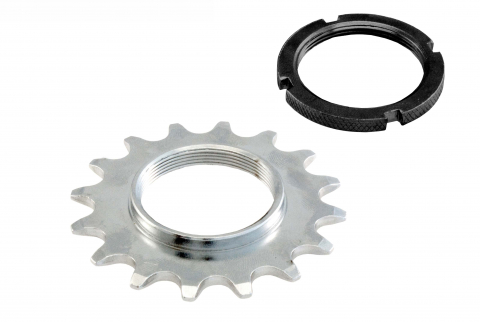 Pinioane Spate - Pinion SunRace Fix cu Piulita Blocare 18T