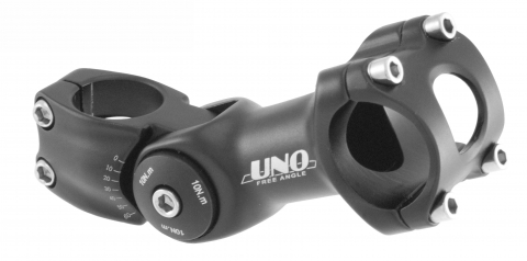 Pipă Ghidon - Pipa ghidon reglabila WAG Trekker aluminiu, Ø25.4, extensie 110 mm - 0°-60°