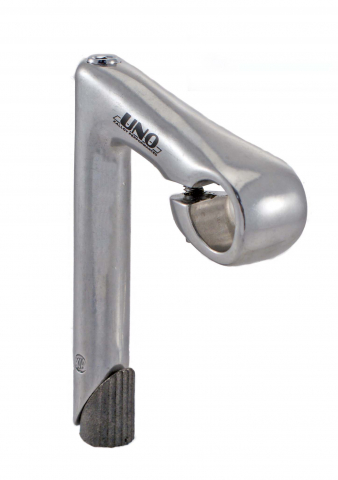 Pipă Ghidon - Pipa Ghidon Torino / Fixed,  aluminiu, Ø22,2, extensie 100mm, culoare argintiu
