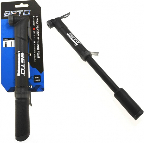 Pompe - Pompa aer roti biciclete,Beto CRH-011PB plastic 80 PSI
